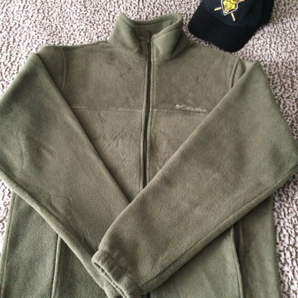 Columbia Fleece Jacket Green M - Picture 11 of 11
